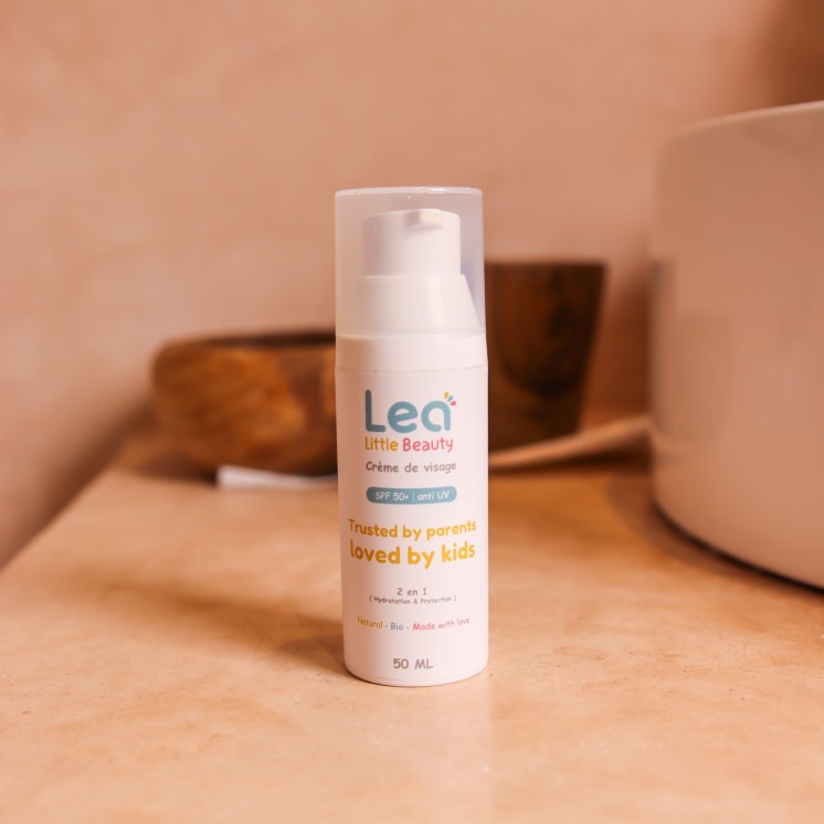 Crème Visage SPF 50+ 2 en 1 : Hydratation Naturelle et Protection Solaire