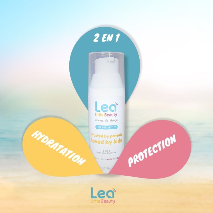 Crème Visage SPF 50+ 2 en 1 : Hydratation Naturelle et Protection Solaire